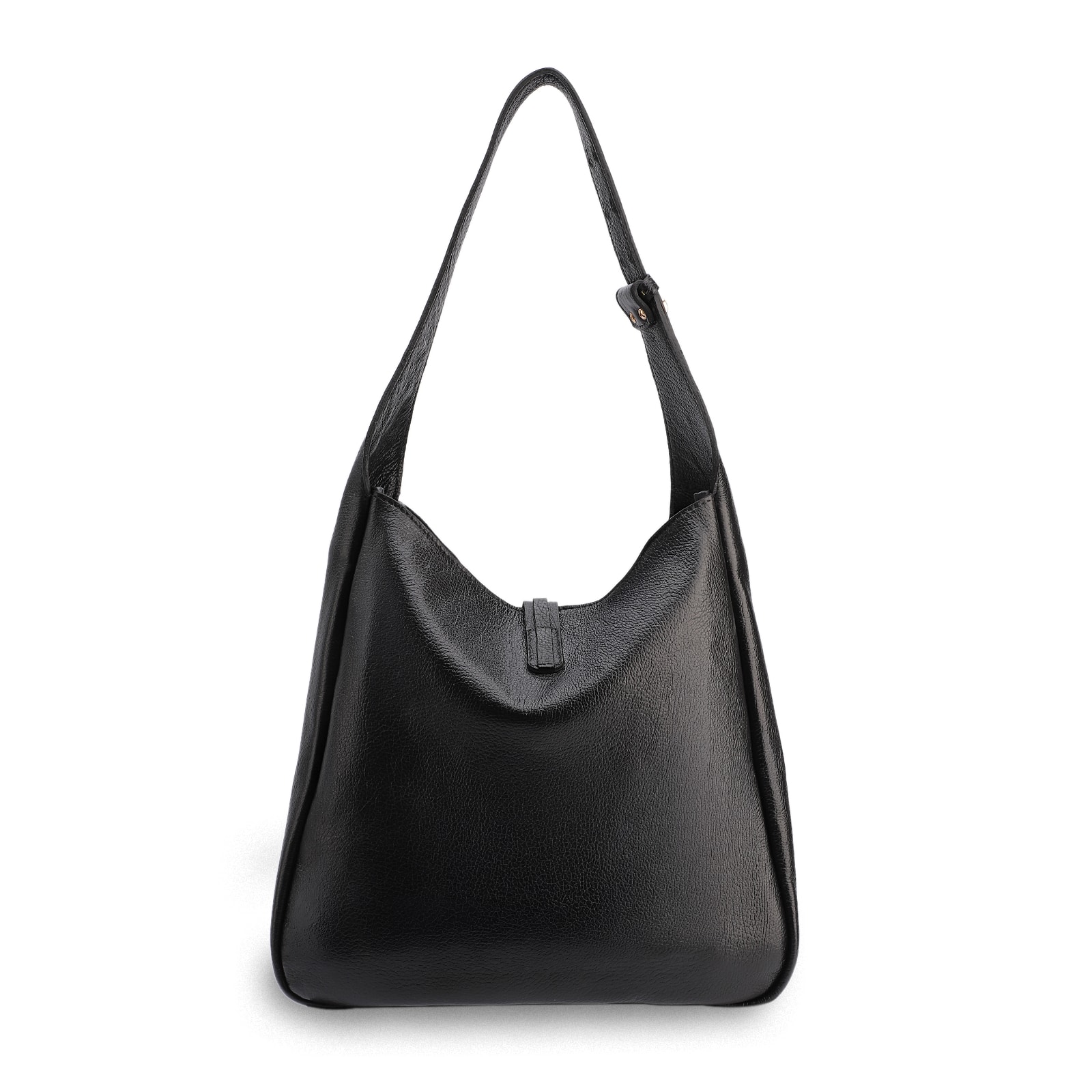 Bolsa Hobo Couro Antique Preto