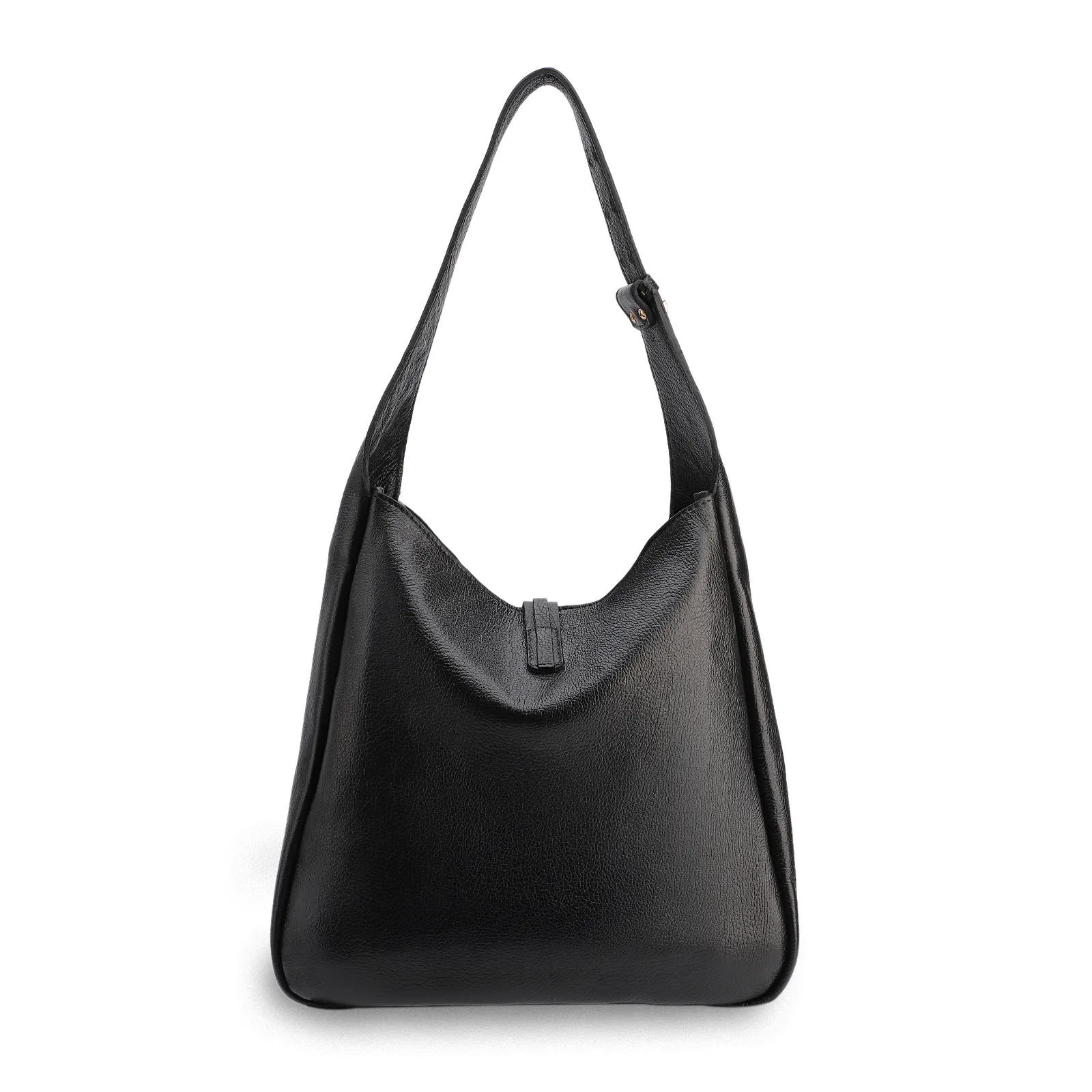 Bolsa Hobo Couro Antique Preto