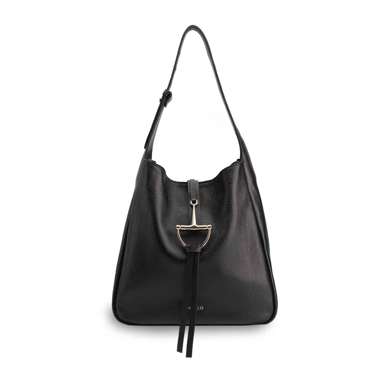 Bolsa Hobo Couro Antique Preto