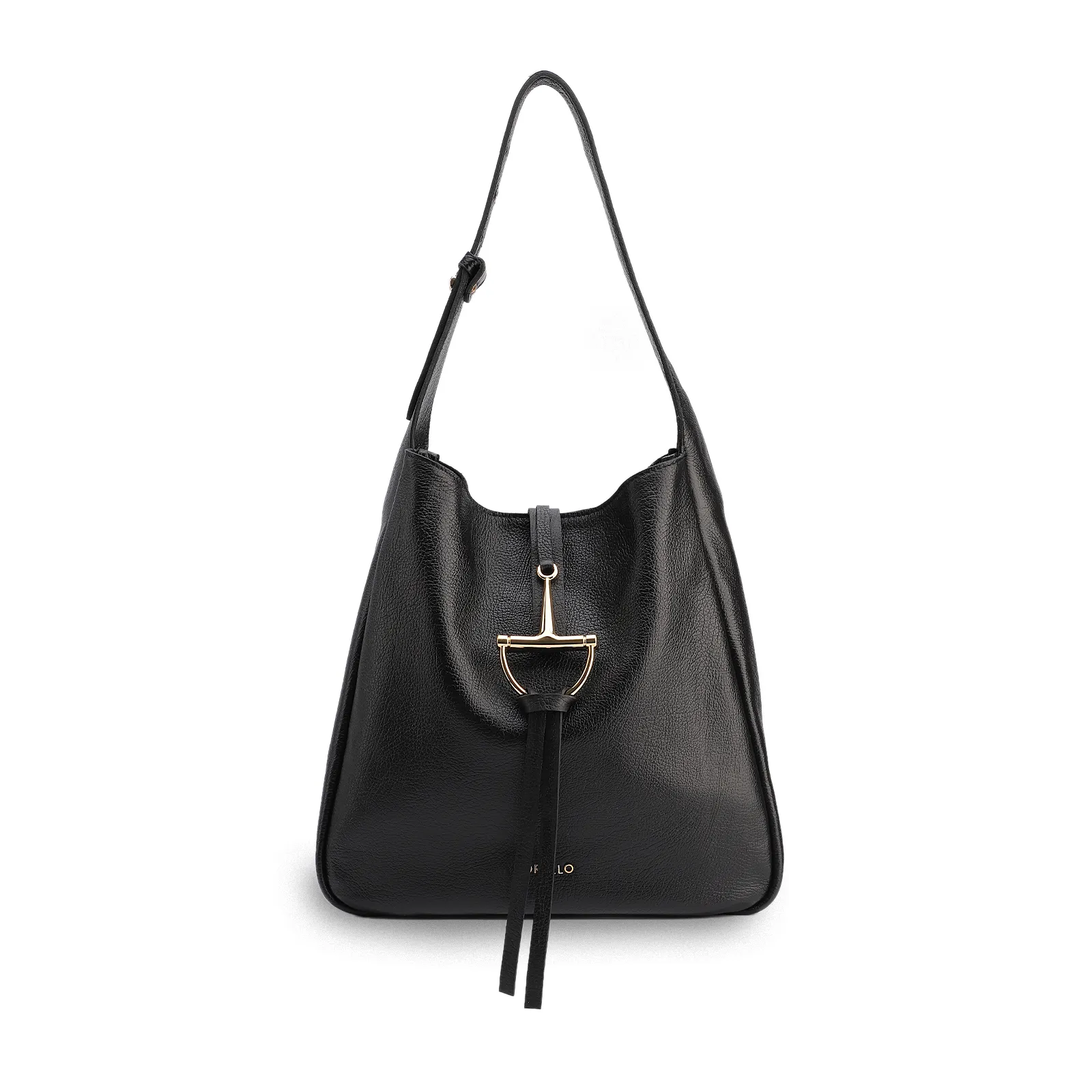 Bolsa Hobo Couro Antique Preto