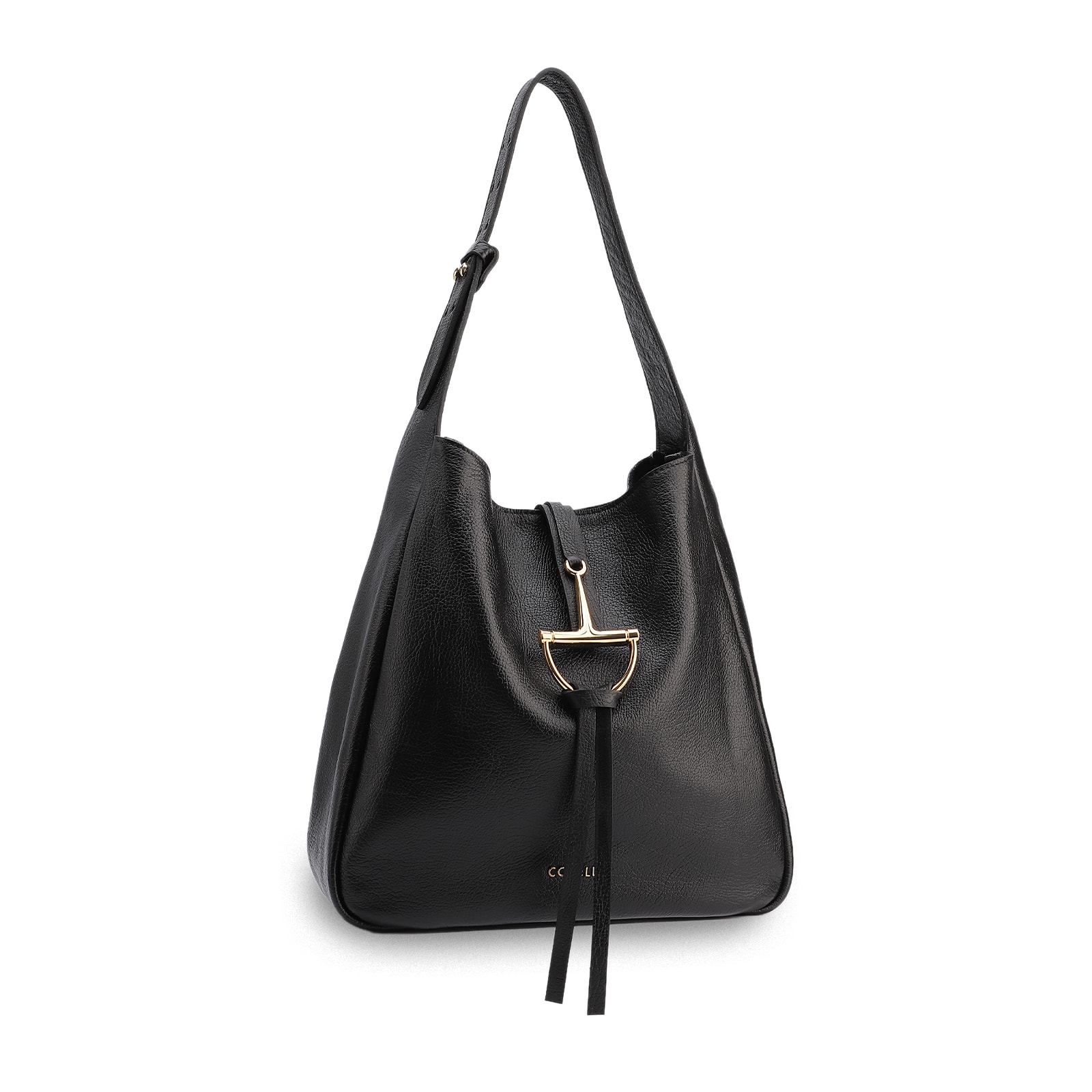 Bolsa Hobo Couro Antique Preto