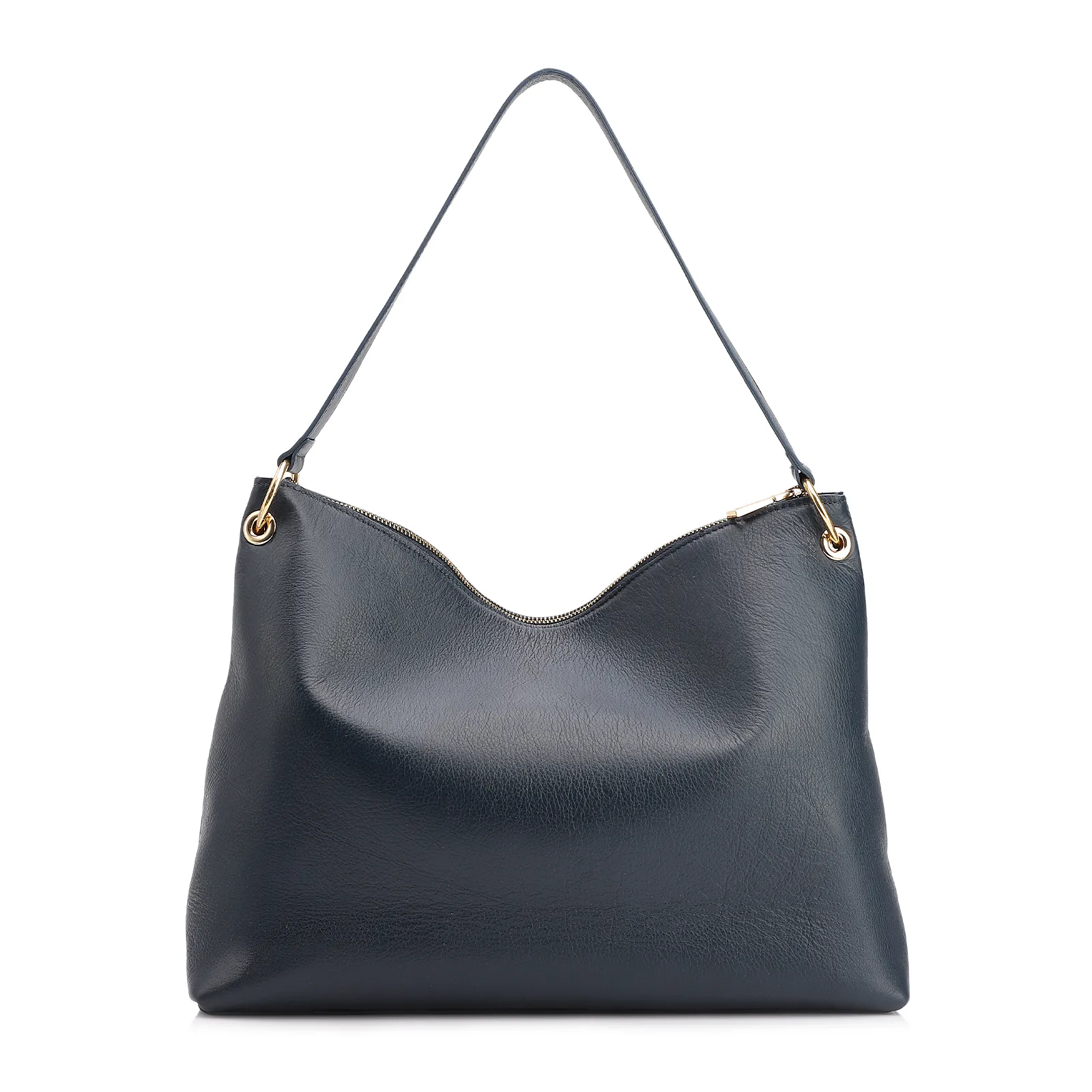 Bolsa Hobo Couro Azul