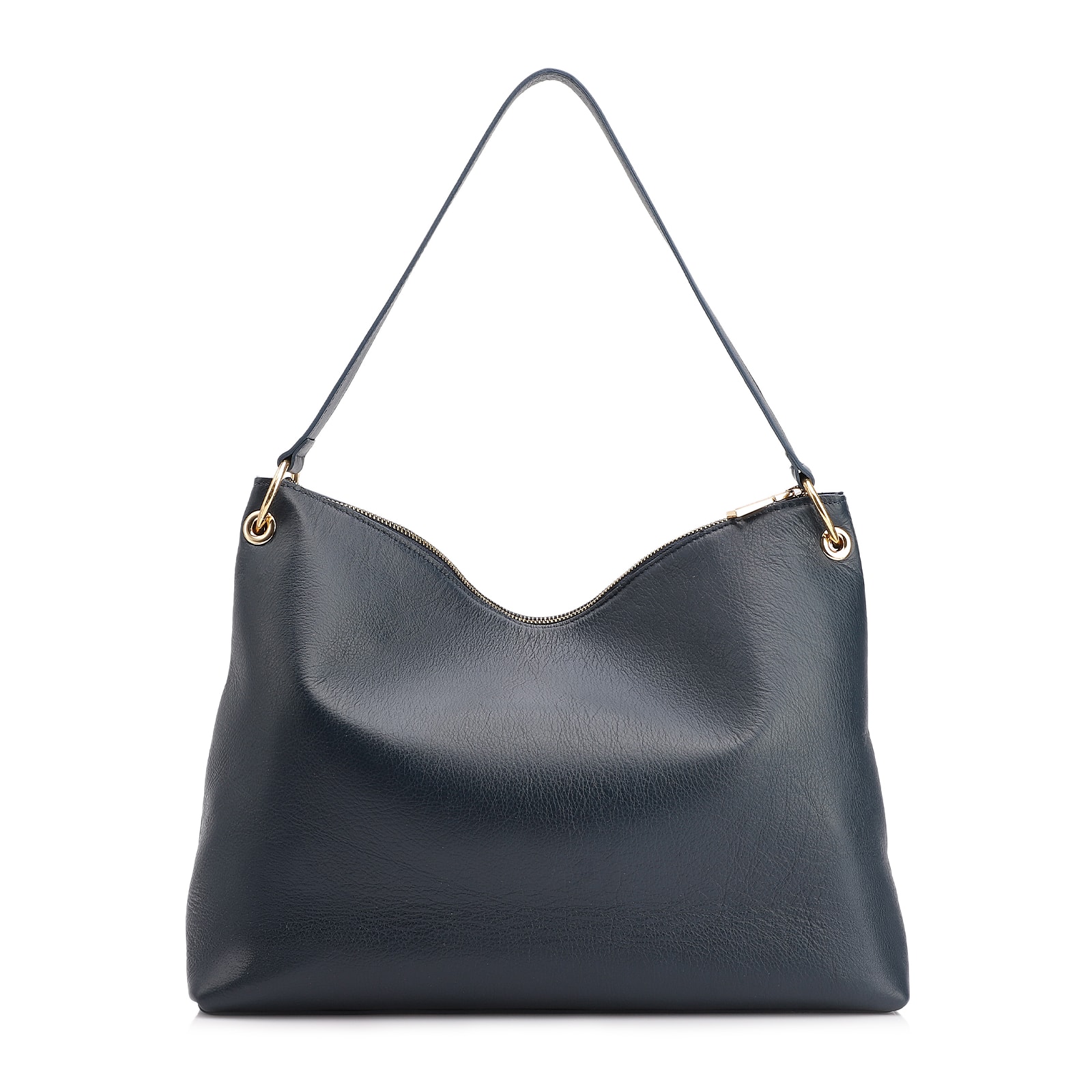 Bolsa Hobo Couro Azul