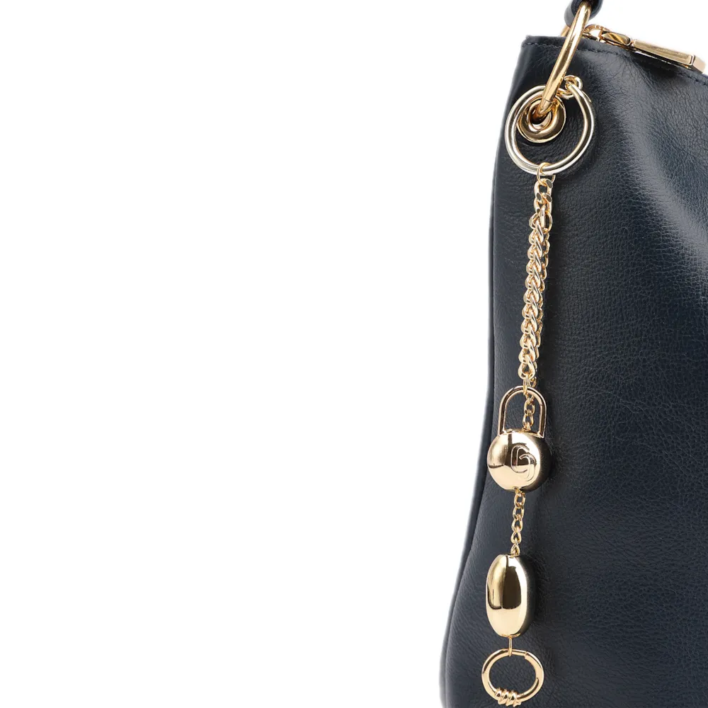 Bolsa Hobo Couro Azul - imagem 7