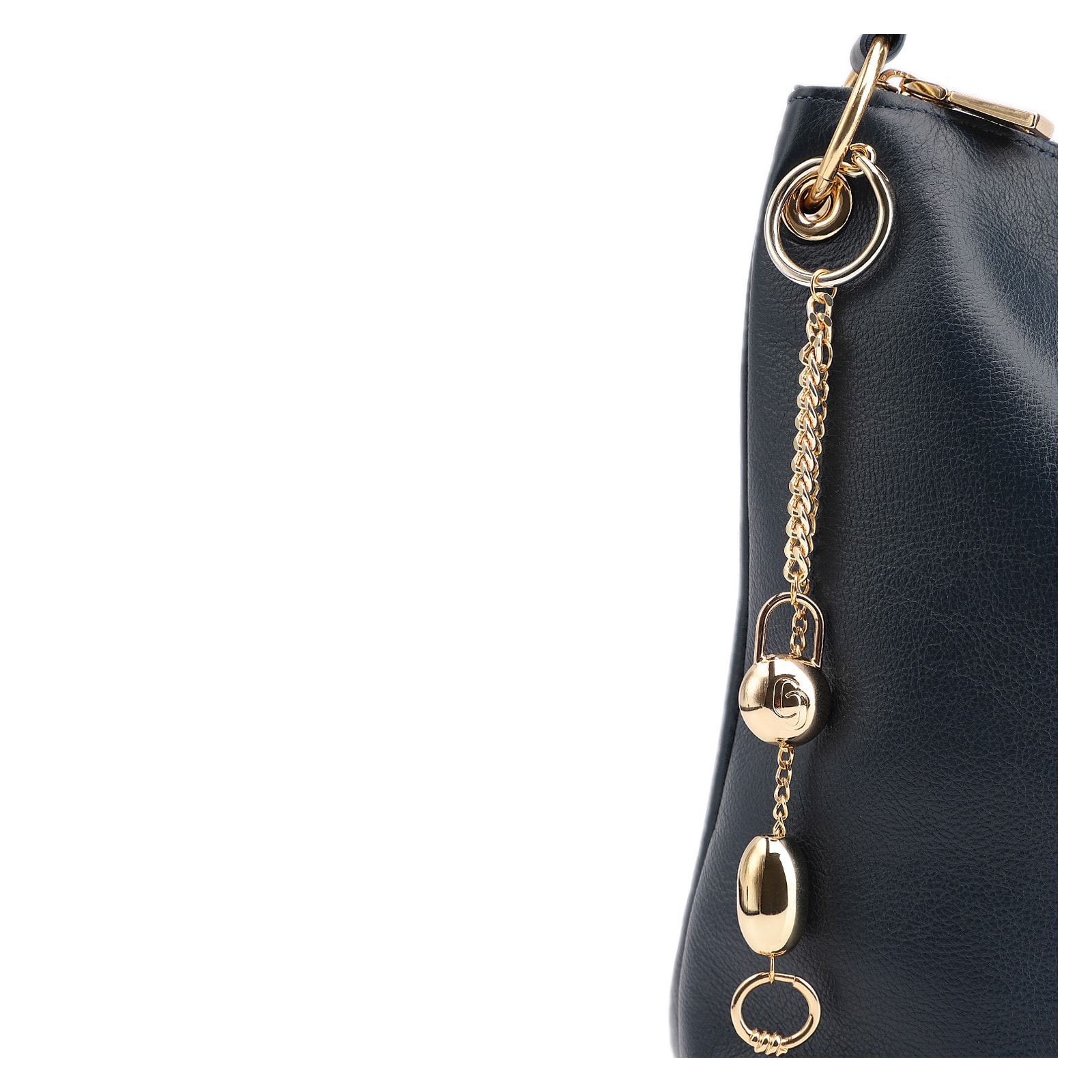 Bolsa Hobo Couro Azul