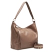 Bolsa Hobo Couro Bege - imagem 2