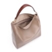 Bolsa Hobo Couro Bege/Marrom - imagem 4