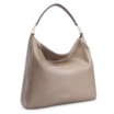 Bolsa Hobo Couro Bege/Marrom - imagem 2