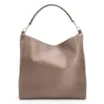 Bolsa Hobo Couro Bege/Marrom - imagem 3