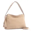 Bolsa Hobo Couro Camurça Bege - imagem 3