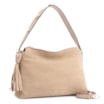 Bolsa Hobo Couro Camurça Bege - imagem 3