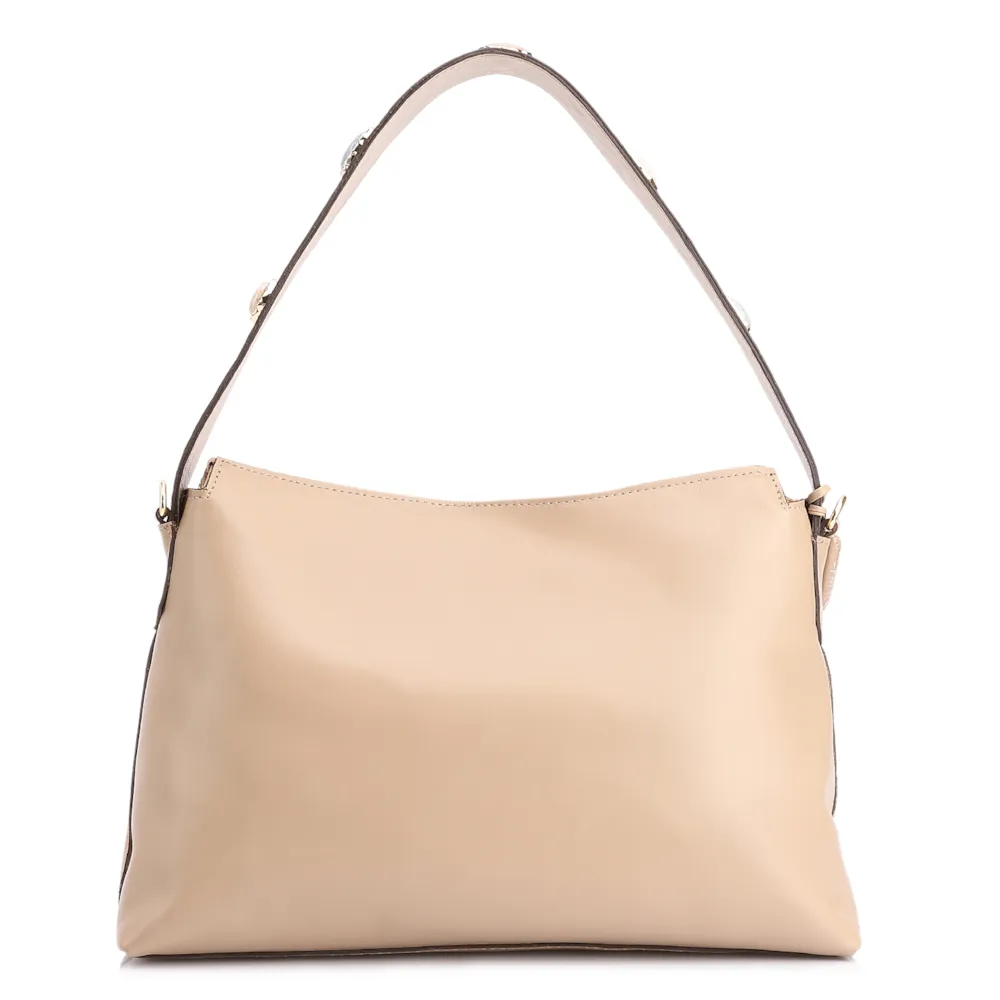 Bolsa Hobo Couro Camurça Bege - imagem 4