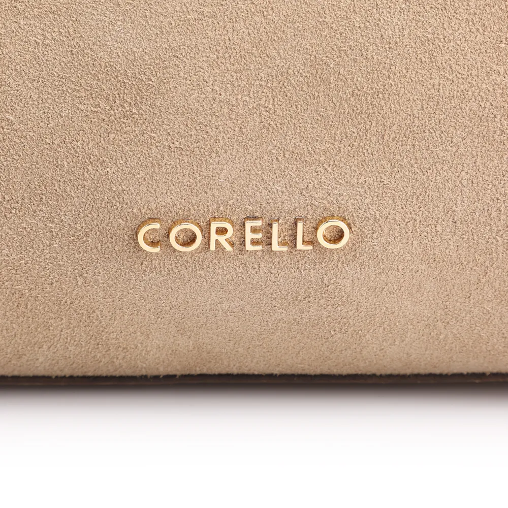 Bolsa Hobo Couro Camurça Bege - imagem 7