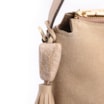 Bolsa Hobo Couro Camurça Bege - imagem 8