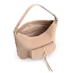 Bolsa Hobo Couro Camurça/Couro Bege - imagem 4