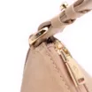 Bolsa Hobo Couro Camurça/Couro Bege - imagem 5