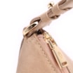 Bolsa Hobo Couro Camurça/Couro Bege - imagem 5