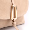 Bolsa Hobo Couro Camurça/Couro Bege - imagem 7