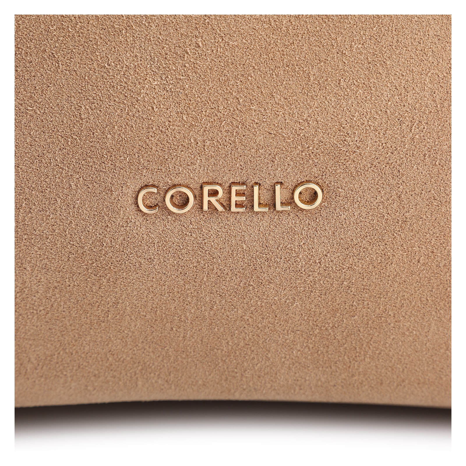 Bolsa Hobo Couro Camurça/Couro Bege