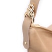 Bolsa Hobo Couro Camurça/Couro Bege - imagem 8