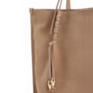 Bolsa Hobo Couro Camurça/Couro Bege - imagem 5