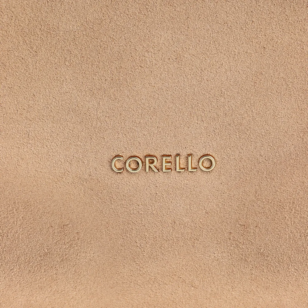 Bolsa Hobo Couro Camurça/Couro Bege - imagem 6
