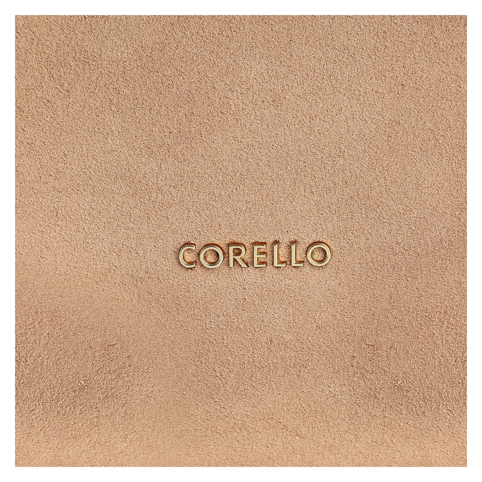 Bolsa Hobo Couro Camurça/Couro Bege