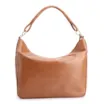 Bolsa Hobo Couro Camurça/Couro Marrom - imagem 4