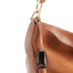 Bolsa Hobo Couro Camurça/Couro Marrom - imagem 8
