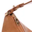 Bolsa Hobo Couro Camurça/Couro Marrom Claro - imagem 5