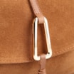 Bolsa Hobo Couro Camurça/Couro Marrom Claro - imagem 7