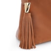 Bolsa Hobo Couro Camurça/Couro Marrom Claro - imagem 8