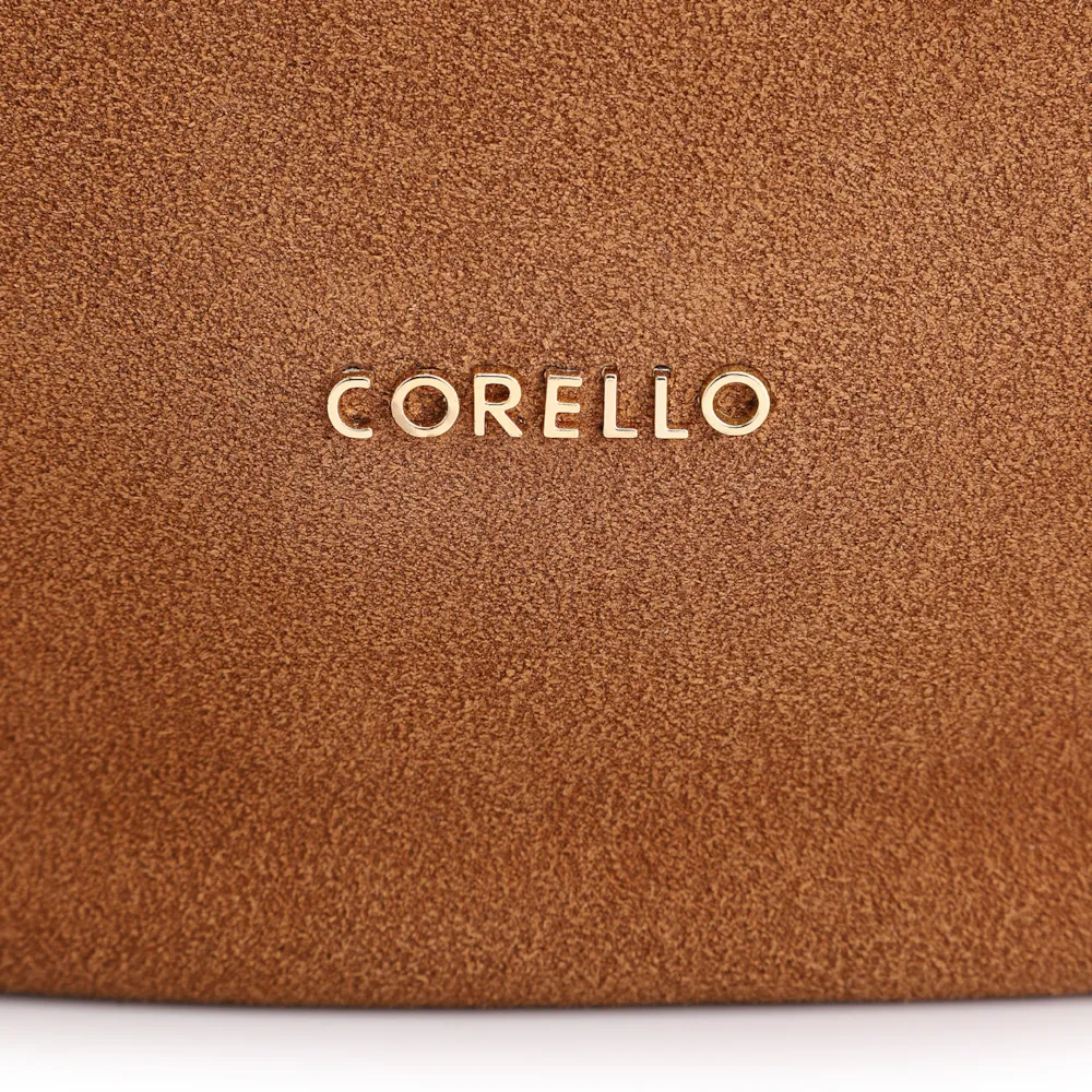 Bolsa Hobo Couro Camurça/Couro Marrom Claro - imagem 7