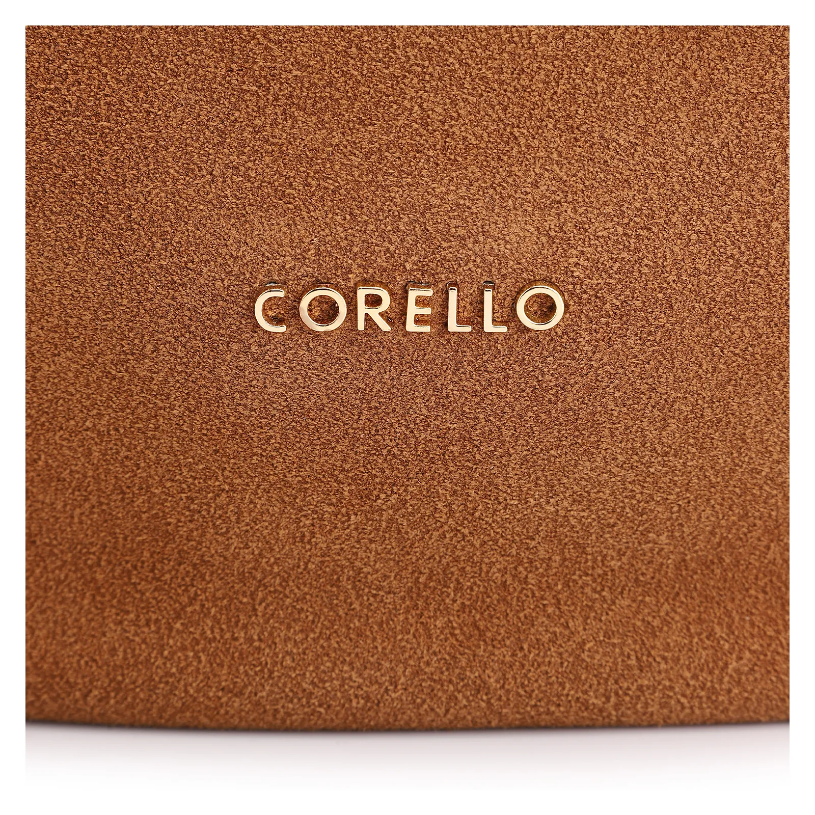 Bolsa Hobo Couro Camurça/Couro Marrom Claro