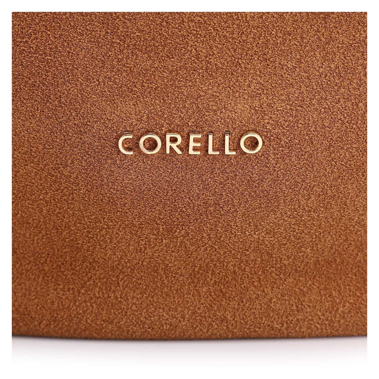 Bolsa Hobo Couro Camurça/Couro Marrom Claro