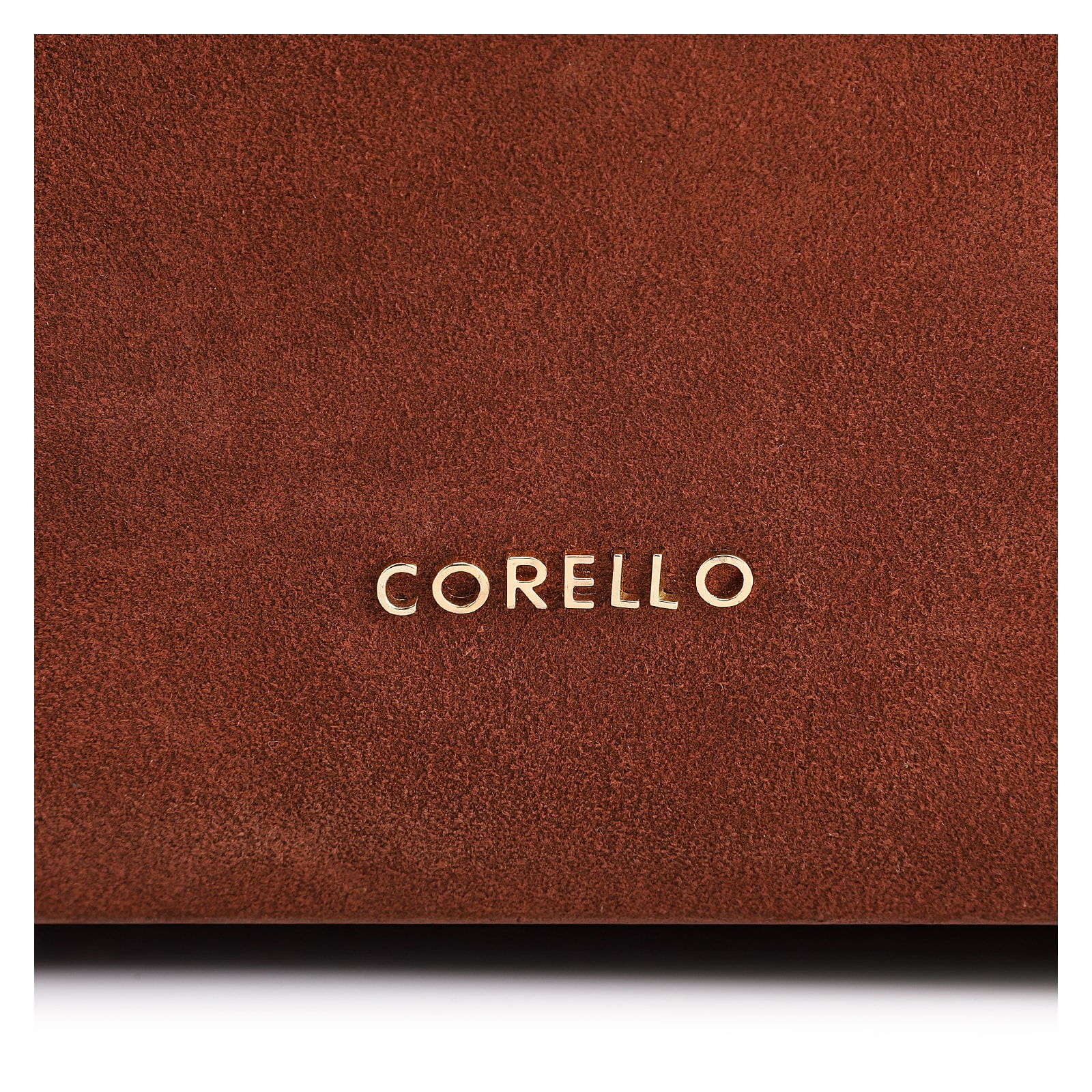 Bolsa Hobo Couro Camurça/Couro Marrom Escuro