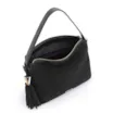 Bolsa Hobo Couro Camurça/Couro Preto - imagem 4