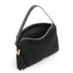 Bolsa Hobo Couro Camurça/Couro Preto - imagem 4