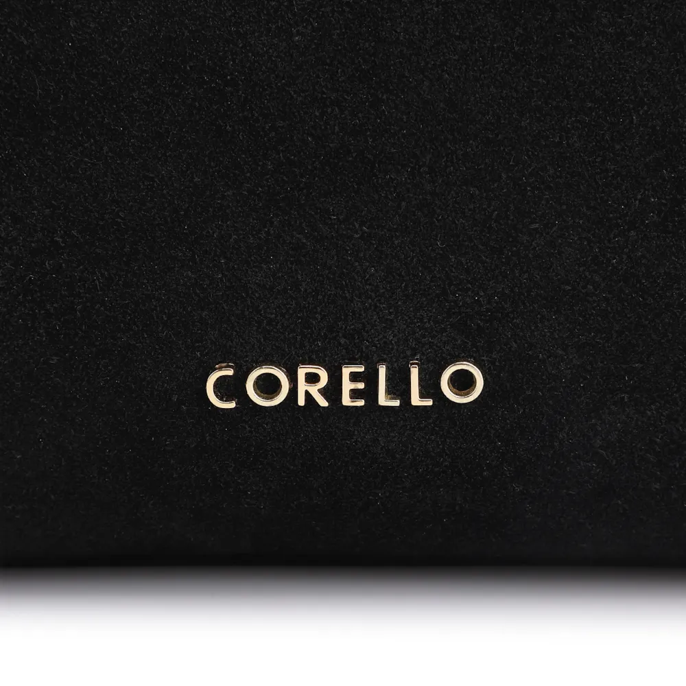 Bolsa Hobo Couro Camurça/Couro Preto - imagem 6
