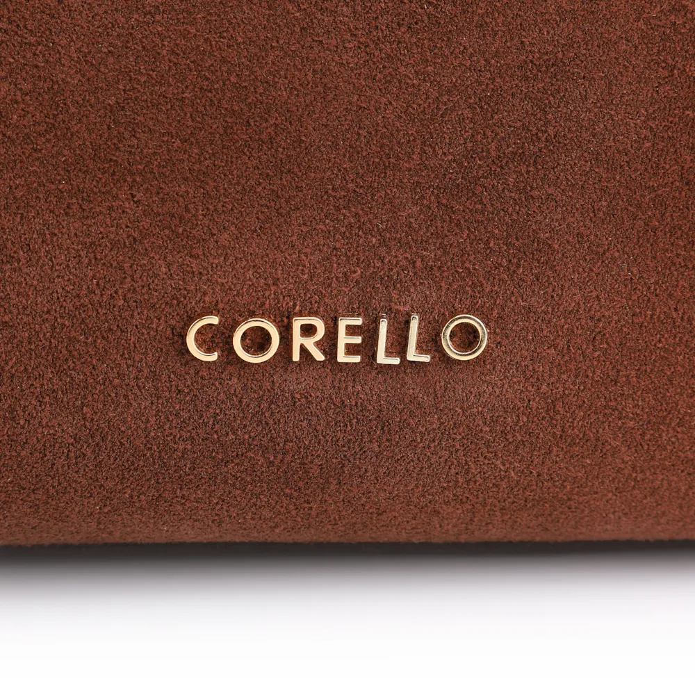 Bolsa Hobo Couro Camurça Marrom - imagem 7