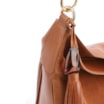 Bolsa Hobo Couro Camurça Marrom/Couro Marrom - imagem 5