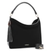 Bolsa Hobo Couro Camurça Preto/Couro Preto - imagem 2