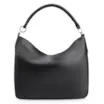 Bolsa Hobo Couro Camurça Preto/Couro Preto - imagem 3