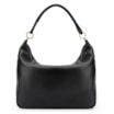 Bolsa Hobo Couro Camurça Preto/Couro Preto - imagem 3