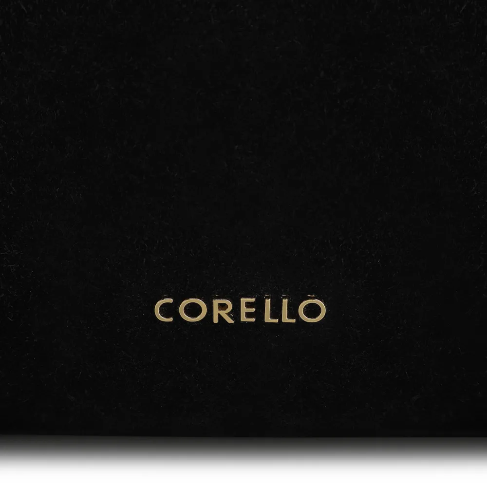 Bolsa Hobo Couro Camurça Preto/Couro Preto - imagem 6