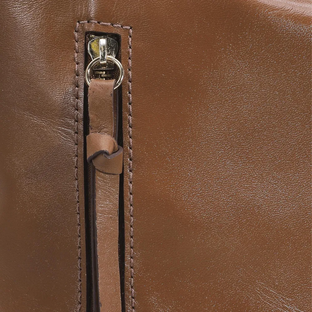 Bolsa Hobo Couro Caramelo - imagem 5