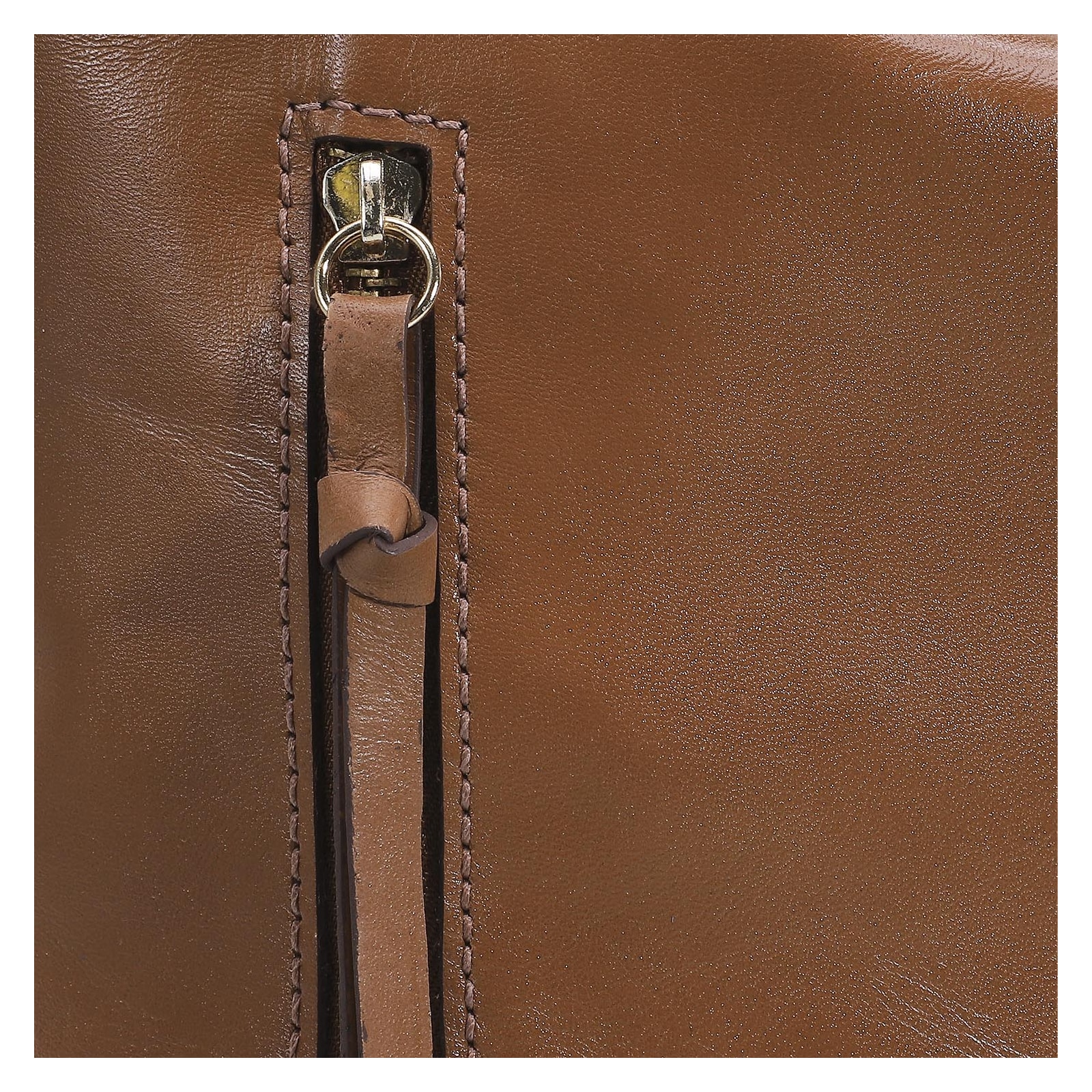 Bolsa Hobo Couro Caramelo
