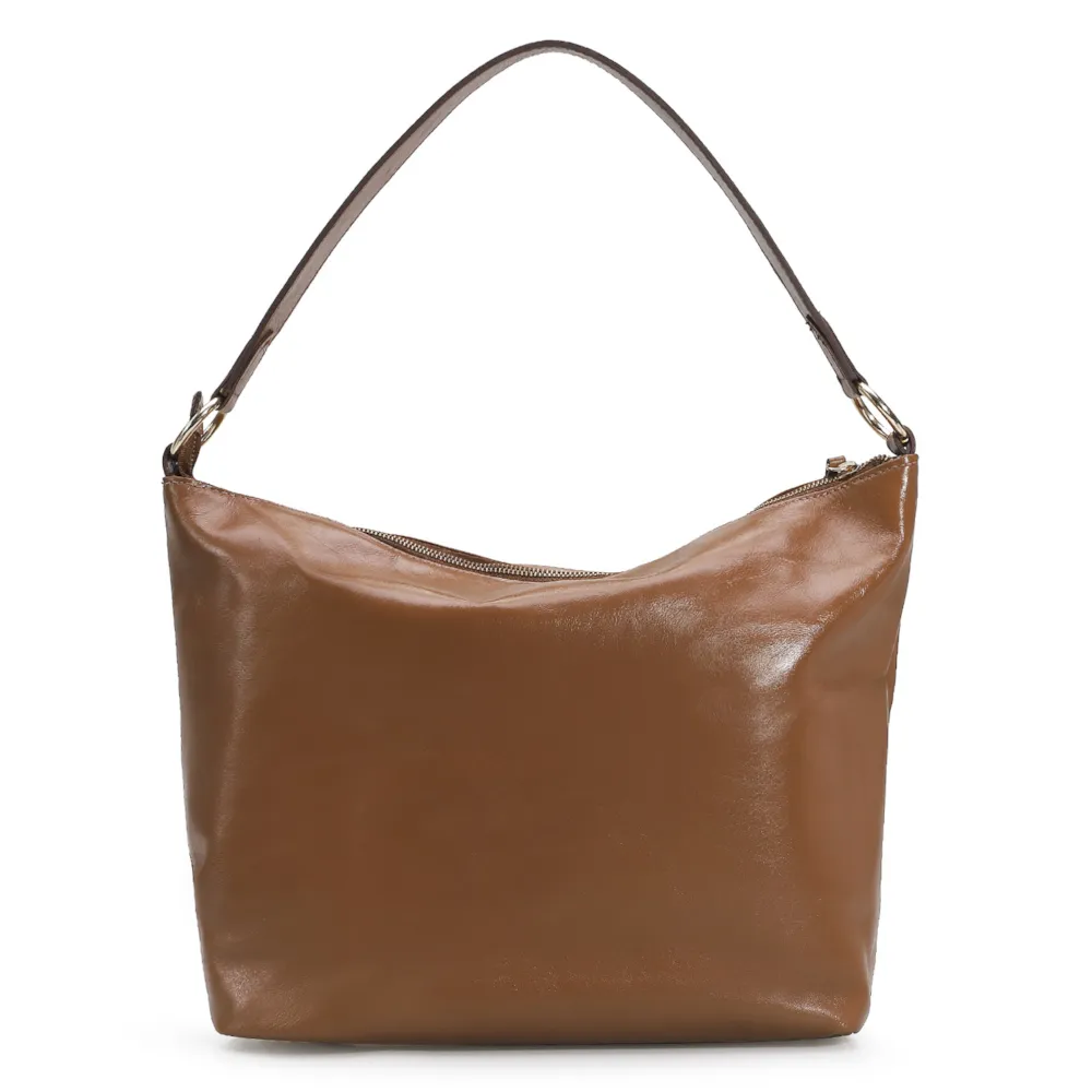 Bolsa Hobo Couro Caramelo - imagem 3