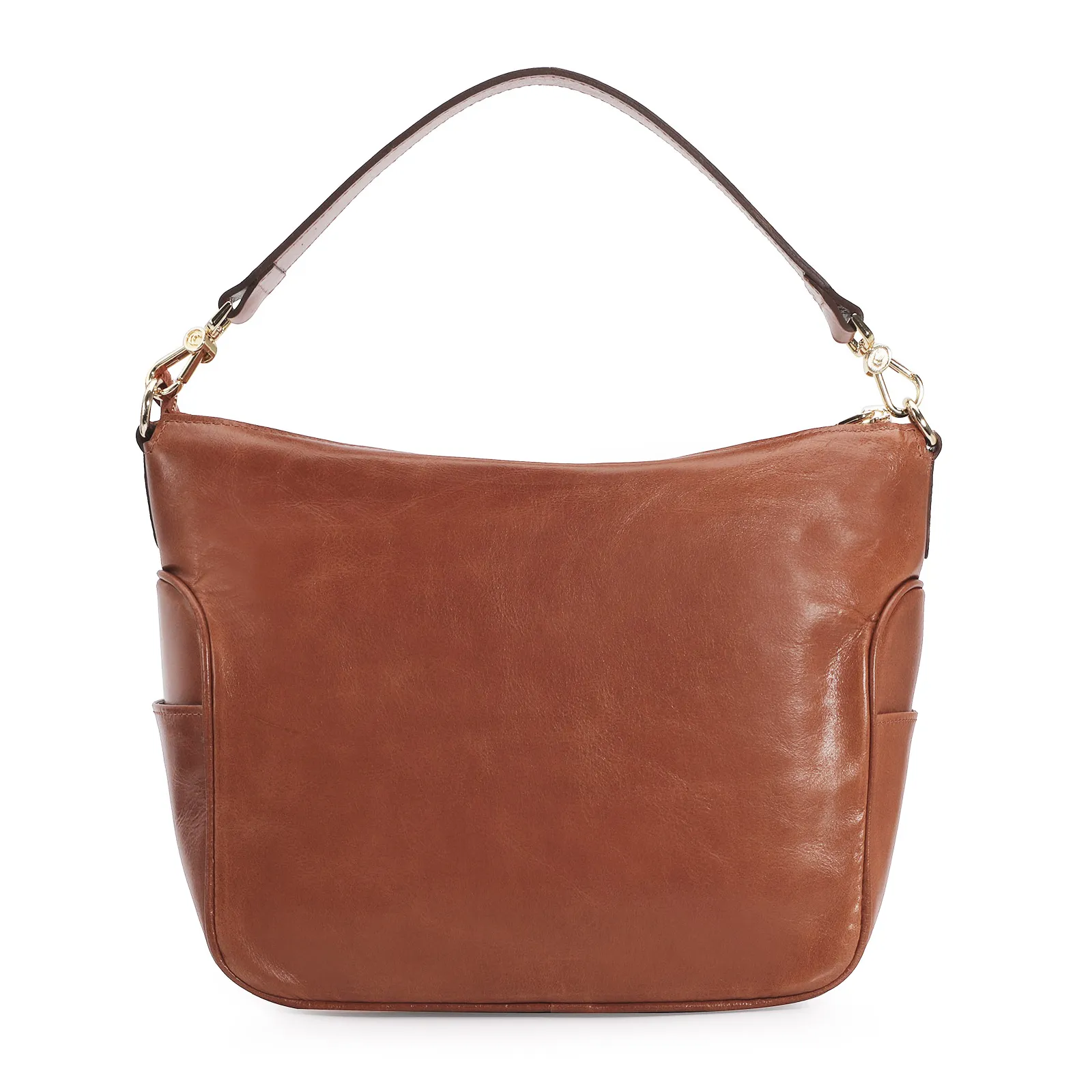 Bolsa Hobo Couro Caramelo