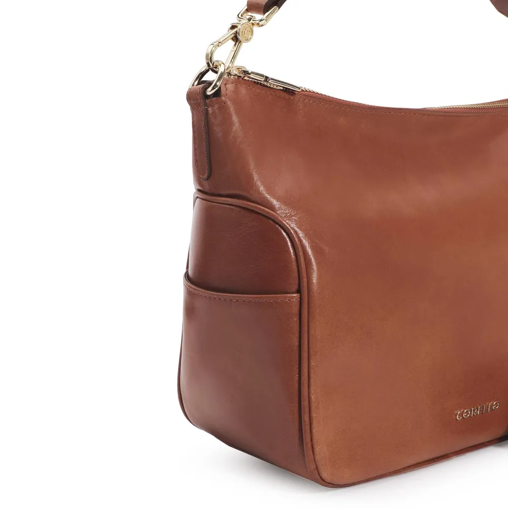 Bolsa Hobo Couro Caramelo - imagem 6